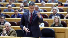 Pedro S�nchez mantuvo el �ltimo enfrentamiento de la legislatura con el portavoz del PP en el Senado, Ignacio Cosid�