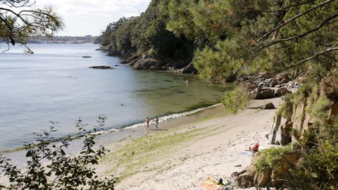 La playa de Almieiras, en Fene.