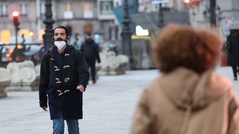 Primer da sin mascarillas en la calle en A Corua