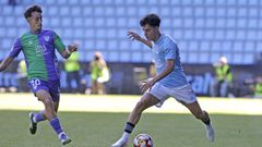 Hugo �lvarez, en el Celta-M�laga del playoff de ascenso a Segunda del 2024.