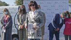 Raquel Torres relat� este martes en plaza de Espa�a su batalla contra el c�ncer de mama, que se descubri� en una autoexploraci�n en su casa