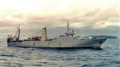 El Manuel de Falla, prximo a la isla Beauchene al sur del archipilago de las Malvinas
