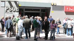La Casa del Pueblo de Gijón, durante las primarias del pasado mes de mayo