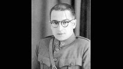 El comandante C�ndido Saseta, que cay� al frente de una brigada vasca en el frente de Oviedo