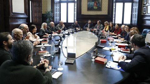 Reuni�n en el Parlamento catal�n