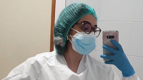 Marina Men�ndez, enfermera en el HUCA