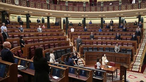 Minuto de silencio en el Congreso