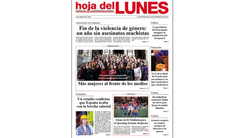 As� es la portada que las periodistas asturianas quisieran publicar en el 8M