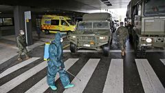 Los militares se despliegan por los hospitales de Vigo