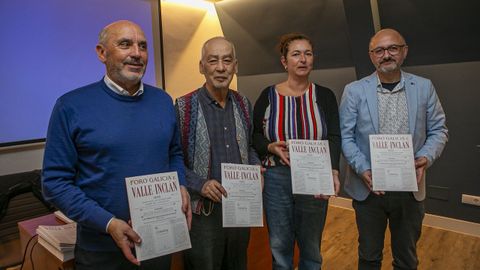 Xos Carlos Vidal, Xaqun del Valle-Incln, Patricia Lojo e Antonio Gonzlez Milln presentaron o novo nmero da revista
