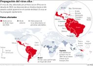 Propagaci�n del virus zika