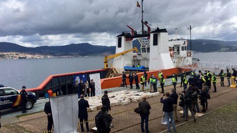 El alijo decomisado a bordo del remolcador MV Karar en el 2020 fue una de las operaciones lideradas por el grupo 1 del Greco Galicia bajo la dirección del inspector jefe detenido por Asuntos Internos de la Policía Local.