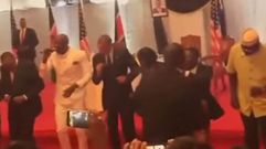 Obama bailando