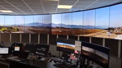 Despegue del primer avin controlado desde la torre remota del aeropuerto de Vigo, la primera puesta en marcha en Espaa