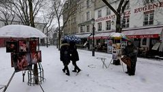 Ola de fr�o y nieve en Europa