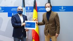 Jos� Manuel Baltar y Julio Masid, durante la firma del pacto