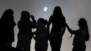 Inicio del eclipse desde A Coru�a
