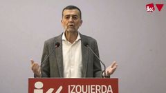 El coordinador federal de Izquierda Unida, Antonio Ma�llo, en la reuni�n de la Coordinadora Federal de IU.