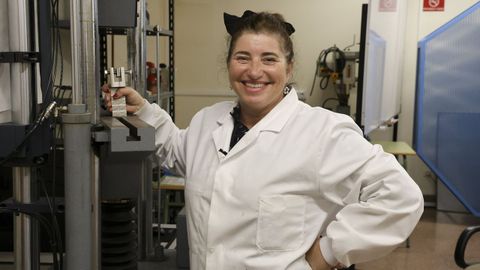 Ana lvarez, investigadora y profesora en el Campus de Ferrol. 