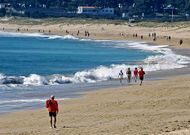 La playa de A Lanzada es uno de los principales arenales de las R�as Baixas.