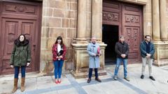 Los candidatos de Soria �YA!, Silvia Largo, Vanessa Garc�a, �ngel Ce�a, Antonio Palomar y Fernando Ar�valo