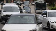 Veh�culos circulando por A Coru�a