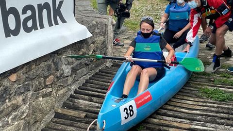 La consejera de Derechos Sociales y Bienestar, Melania �lvarez, participa en el XXVIII Descenso del Sella Adaptado para Personas con Discapacidad F�sica