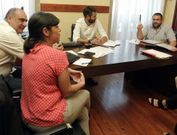 Garc�a, en primer plano en la reuni�n inaugural del gobierno local, asumir� Servizos Sociais. 
