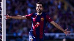 Ilkay G�ndogan.Ilkay G�ndogan con el Barcelona