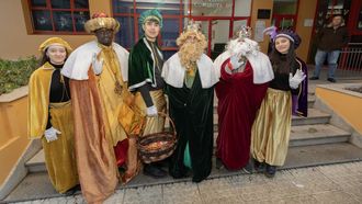 Los Reyes Magos, en una visita anterior a Vimianzo