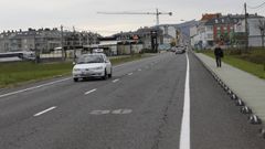 Imagen de archivo de la Avenida de Viveiro, en la entrada de Foz