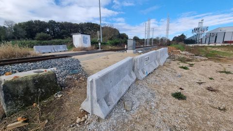 Paso a nivel en Lugo, en la zona de Recimil