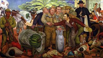 &laquo;Gloriosa victoria&raquo;, mural de Diego Rivera de 1954.