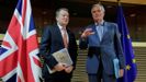 Frost y Barnier, en su anterior reunin cara cara en Bruselas, el 2 de marzo