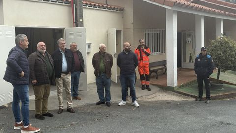 Manuel Pardo visit Avin para comprobar el funcionamiento de una caldera de biomasa.