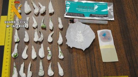 La Guardia Civil intervino un total de 30 dosis de coca�na