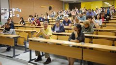 Imagen de archivo de unas oposiciones para profesores de Matem�ticas en junio del 2019, antes de la pandemia