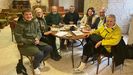 Imagen de los socios fundadores de la nueva entidad. Todo ellos formarn parte de la directiva, excepto Jos Antonio Liares, en el centro.