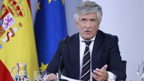 Marlaska, durante el Consejo de Ministros del pasado 25 de agosto