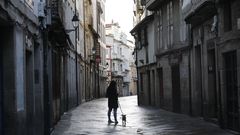 El casco viejo, vac�o y sin terrazas por el confinamiento