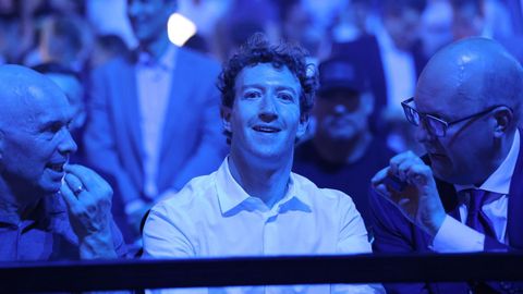 Mark Zuckerberg, director ejecutivo de Meta, en un combate de artes marciales en la Casa Blanca, en junio del 2026