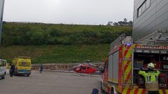 El herido en un accidente en Padr�n fue evacuado en helic�ptero a un centro sanitario