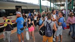 Vilagarc�a ya disfruta su noche del agua