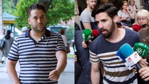 Jos� �ngel Prenda (izquierda) y Jes�s Escudero (derecha), dos de los condenados de La Manada.