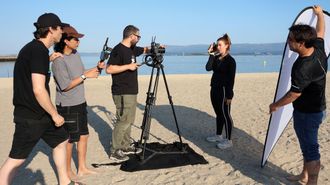 Imagen del rodaje del microcorto �Deep Sea�, uno de los cinco ganadores del precedente del Curtas Mutantes el a�o pasado