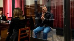 El acusado Norbert Feher, conocido como Igor el Ruso, durante el juicio celebrado en Teruel el pasado enero