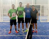Los finalistas antes del partido.