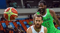 El Espa�a-Brasil de baloncesto, en fotos