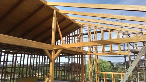 Constucción de la casa pasiva low cost que se está construyendo en Venta las Ranas