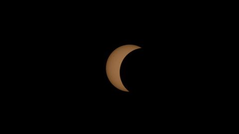 As� se vio el eclipse solar desde el Hospital de Montecelo